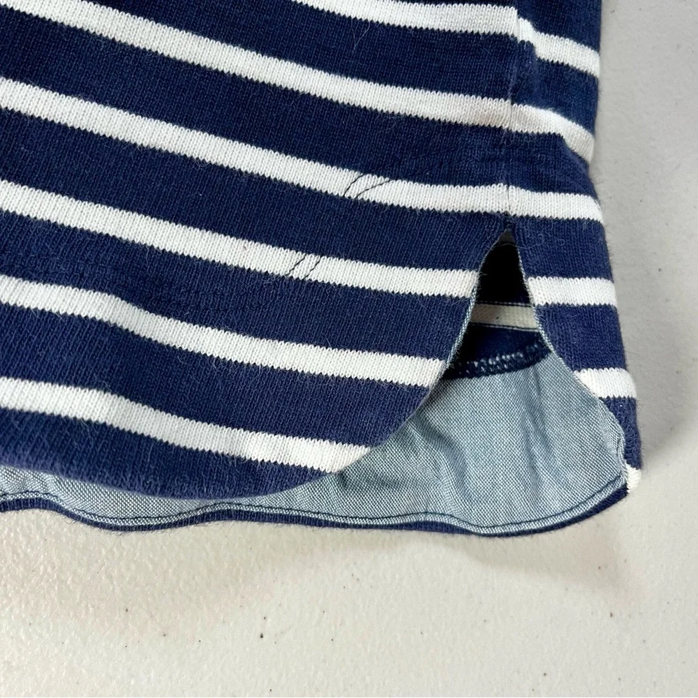 LOFT Navy and White Striped Dress , Small - Picture 9 of 15